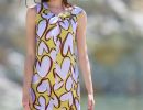 kurzes kleid quivi aus viskose baumwoll mix in a linie