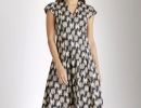 tailliertes kleid dyvia aus bio baumwolle